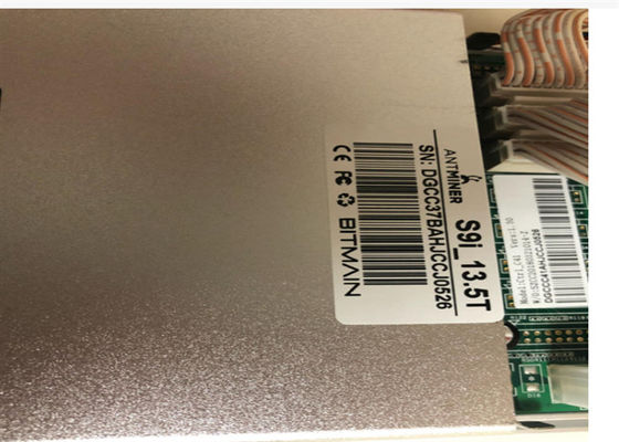 Bitmain Antμεταλλωρύχος S9i 13,5 TH/S Asic Bitcoin χρησιμοποιημένο ανθρακωρύχος 1405W