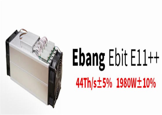 Crypto BTC χεριών 44TH/S 1980W δεύτερος μηχανή μεταλλείας Ebit E11++ SHA256d